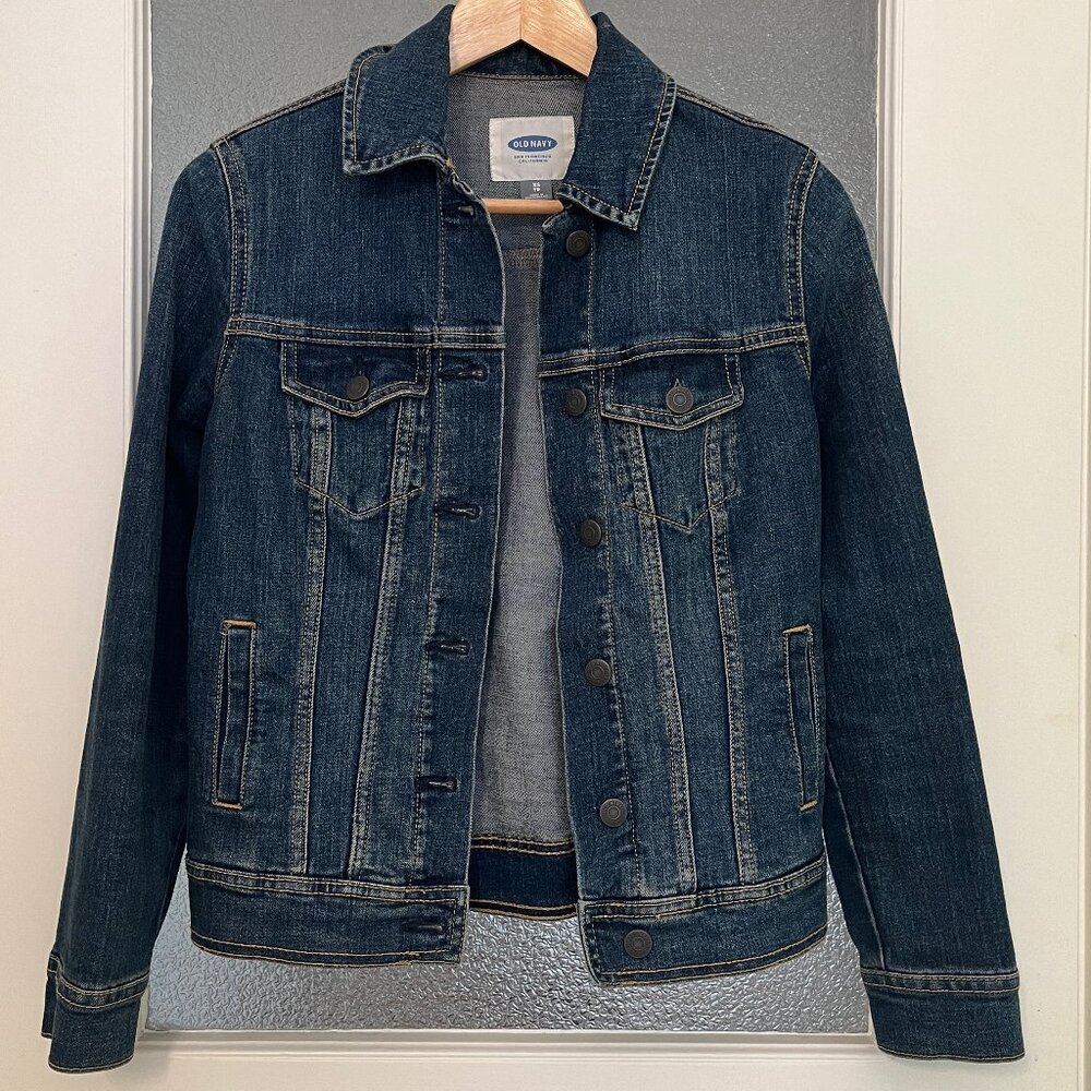 Old Navy Women's Stretch Blue Jean Denim Jacket, Size XS